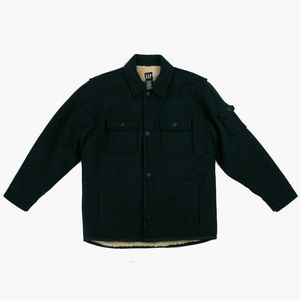 Gap Boys Navy Blue Pea Coat Wool Lined XXL Jacket